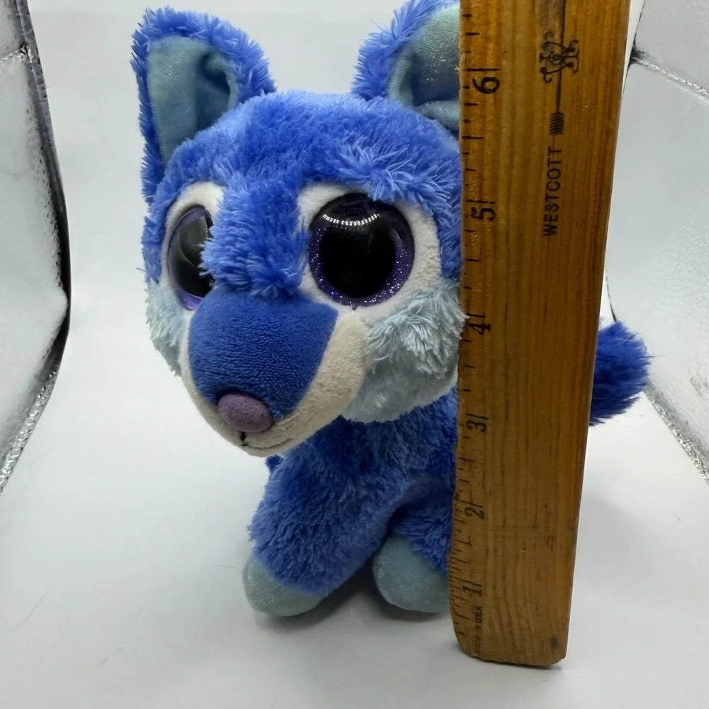 Wild Republic Blue Fox Dog stuffed animal Plush Toy 6”